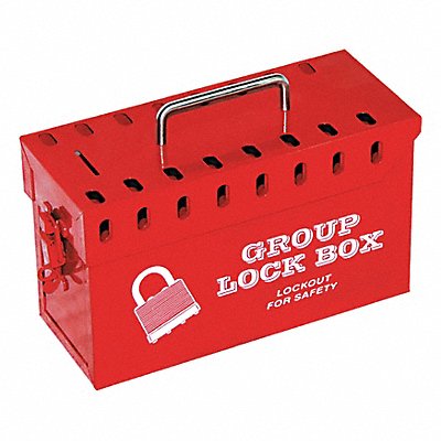 ZING 7299RUN Group Lockout Box Red 10 in W