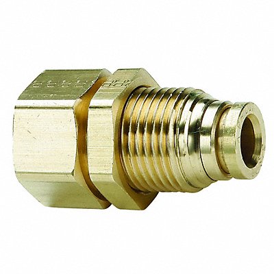 PARKER 66PTCBH88 Bulkhead Union 1/2 in Tube 2.02 in L