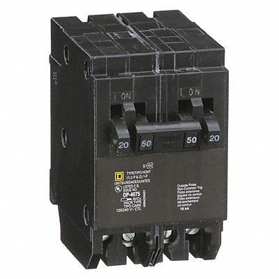 SQUARE D HOMT2020250 Miniature Circuit Breaker 120/240V 20A