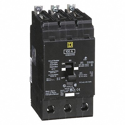 SQUARE D EGB34100 Miniature Circuit Breaker 480Y/277V 100A