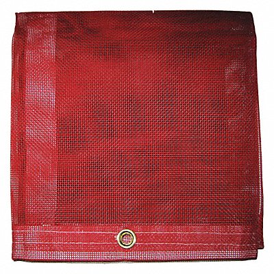 MAURITZON MBT12000608 Mesh Tarp Red 6 x 8 ft Cut Size