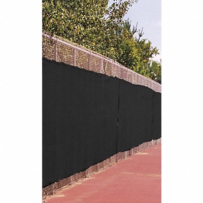 GRAINGER MTP95040650 Fence Screen 50 ft L 6 ft H Black