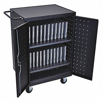 LUXOR LLTP24B Charging Cart Steel Cap. 24 31-1/8 W