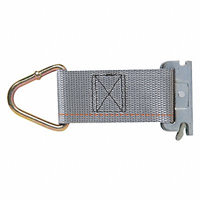 KINEDYNE 6600012PKGRA Rope Tie-Off 2 W Steel Grey PK2