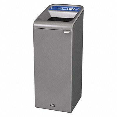 RUBBERMAID COMMERCIAL PRODUCTS 1961616 Recycle Container Rectangle 15 gal Grey