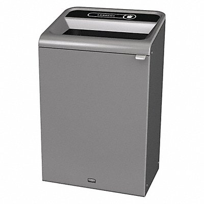 RUBBERMAID COMMERCIAL PRODUCTS 1961628 Recycle Container Rectangle 33 gal Grey