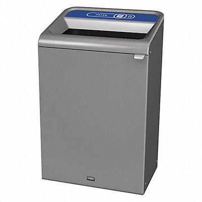 RUBBERMAID COMMERCIAL PRODUCTS 1961630 Recycle Container Rectangle 33 gal Grey