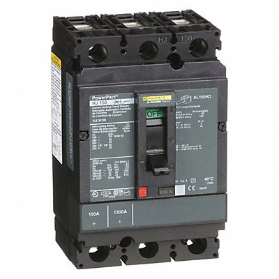 SQUARE D HJL36100 Molded Case Circuit Breaker 600V 100A