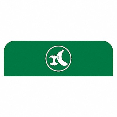 RUBBERMAID COMMERCIAL PRODUCTS 1961581 Recycling Sign 8-1/2 H 1-25/32 W Gr