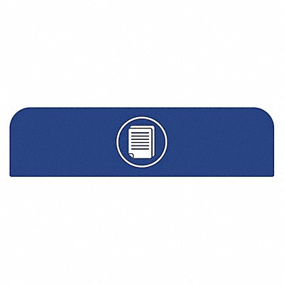 RUBBERMAID COMMERCIAL PRODUCTS 1961593 Recycling Sign 8-1/2 H 1-25/32 W Blue