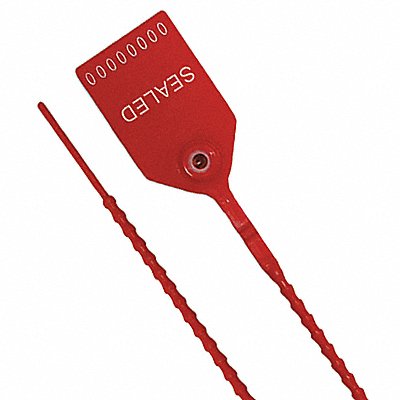 UNIVERSEAL UPULLHD12RED100 Pull-Tight Seals Red Plastic PK100