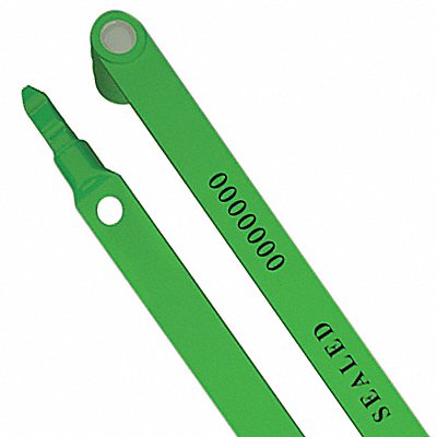 UNIVERSEAL UFRTSGREEN50 Strap Seals Green Plastic PK50