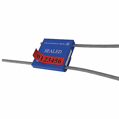 UNIVERSEAL F150M2APEELBLUE50 Cable Seals Blue Anodized PK50