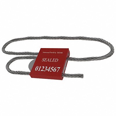 UNIVERSEAL F500MDRED20 Cable Seals Red Anodized PK20