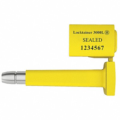 UNIVERSEAL L3000LYELLOW50 Bolt Seals Yellow Plastic PK50