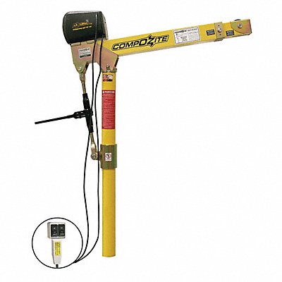 OZ LIFTING PRODUCTS OZ1200DAVACW Davit Crane 1200 lb 22in to 66in Reach