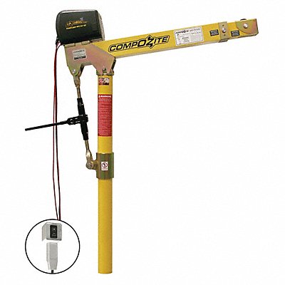 OZ LIFTING PRODUCTS OZ1200DAVDCW Davit Crane 1200 lb 22in to 66in Reach