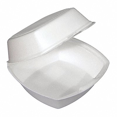 PACTIV YTH100800000 Disp Carry-Out Ctnr 6 3/8 in W WH PK500