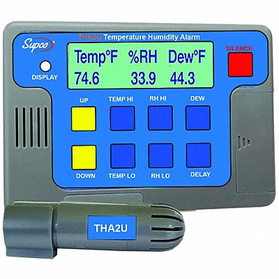 SUPCO THA2U Temperature Alarm 35 hr Battery