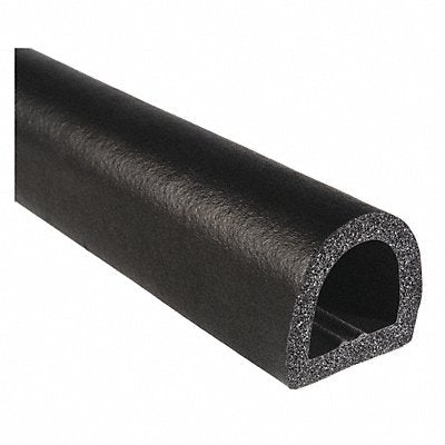 TRIM LOK INC X5272HT125 Rubber Seal D-Shaped 1 in H 125 ft L