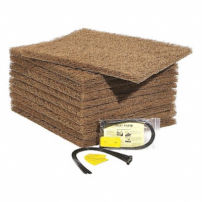PIG FLT699 Debris Filter Brown Fiber 1-1/2inH PK10