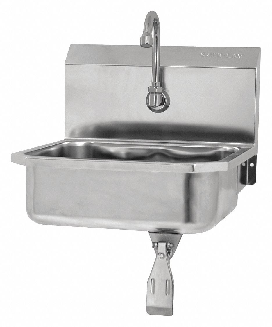 SANI-LAV 605L05 SaniLav Wall Mount Sink Rectangle 14inx11inx5in