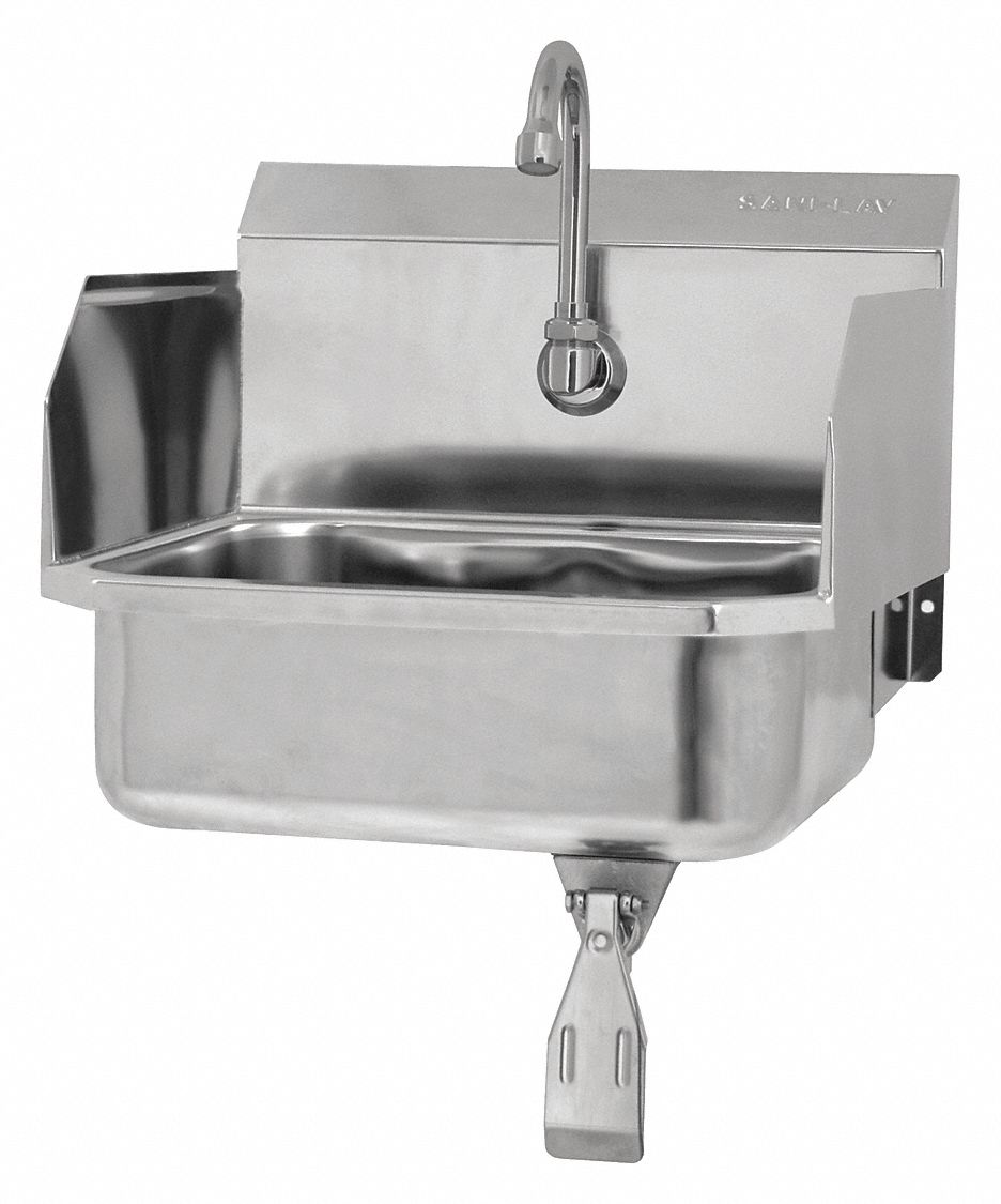 SANI-LAV 607L05 SaniLav Wall Mount Sink Rectangle 14inx11inx5in