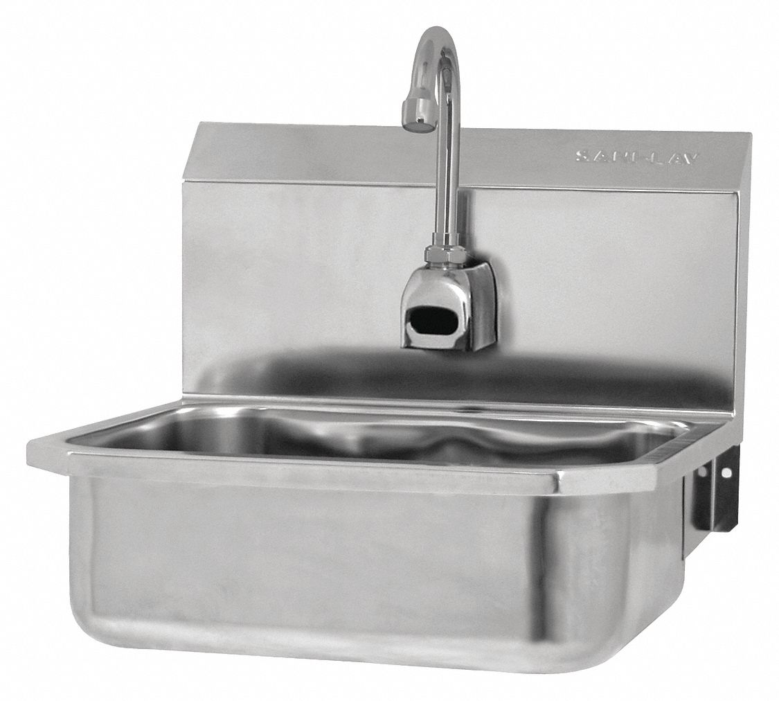 SANI-LAV ESB2605L05 SaniLav Wall Mount Sink Rectangle 14inx11inx5in