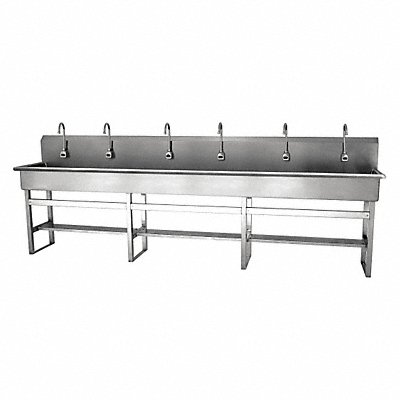 SANI-LAV 512FAL05 SaniLav Wash Station Rectangular 117inx16-1/2inx8in