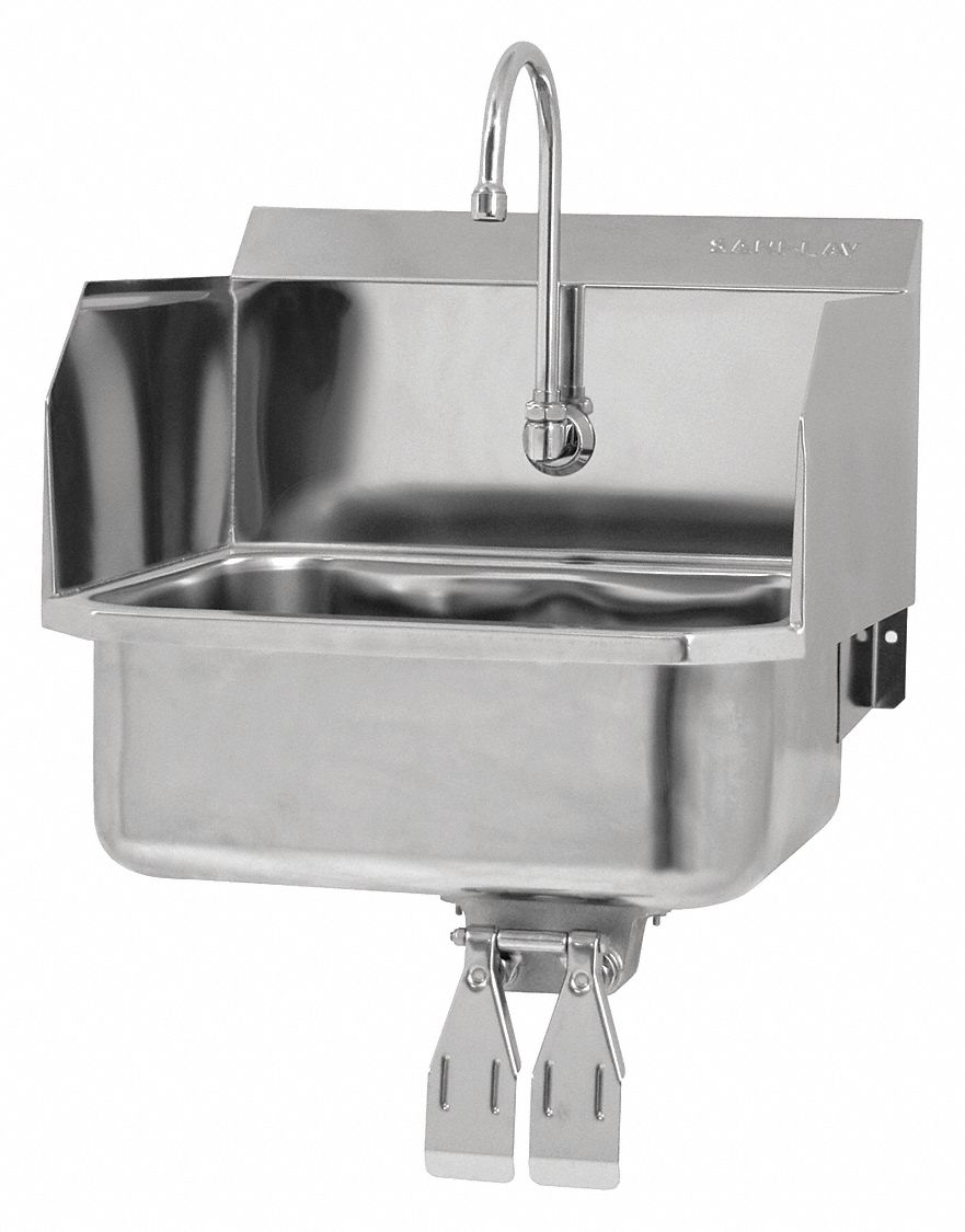 SANI-LAV 507L05 SaniLav Wall Mount Sink Rectangle 17inx14inx7in