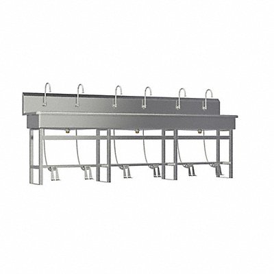 SANI-LAV 512FSL05 SaniLav Wash Station Rectangular 117inx16-1/2inx8in