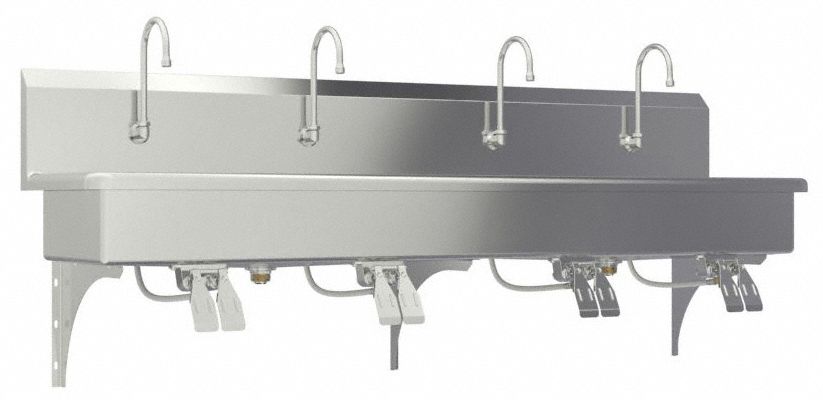 SANI-LAV 58WSL05 SaniLav Wash Station Rectangular 77inx16-1/2inx8in
