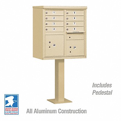 SALSBURY INDUSTRIES 3308SANU Cluster Box Unit Sandstone 10 Doors