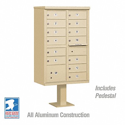 SALSBURY INDUSTRIES 3313SANU Cluster Box Unit Sandstone 14 Doors