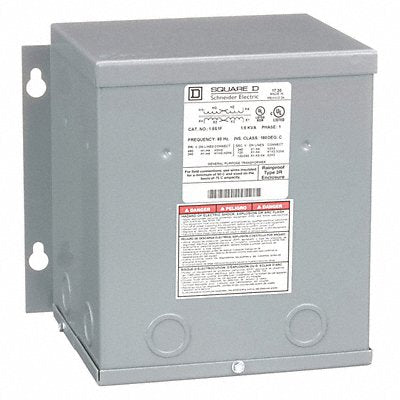 SQUARE D 15S1F Xfmr Dry 1Ph 15Kva 240X480V120/240V