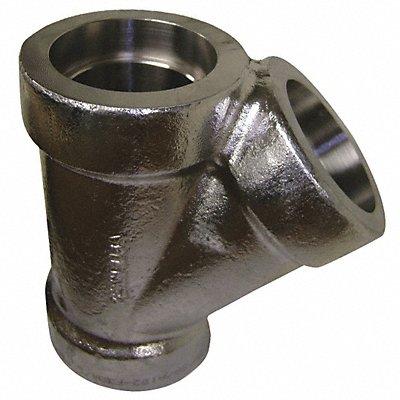 GRAINGER 1001300618 45 Lateral Wye 316 SS 1/2 in Pipe Size