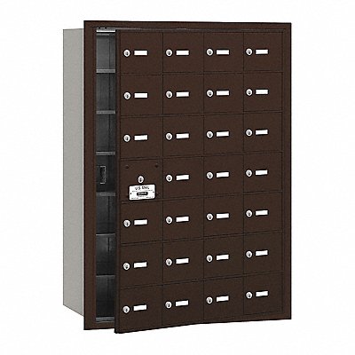 SALSBURY INDUSTRIES 3628ZFU Mailbox 4B+ 27 Doors Bronze 40-3/4in H