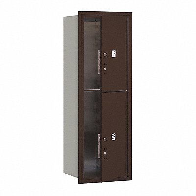 SALSBURY INDUSTRIES 3711S2PZFU Mailbox 4C Bronze 41in H 65 lb Alum