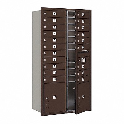 SALSBURY INDUSTRIES 3716D20ZFU Mailbox 4C Bronze 56-3/4in H 170 lb