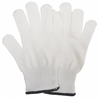 CONDOR 48UR74 J4936 Knit Gloves White L PK12