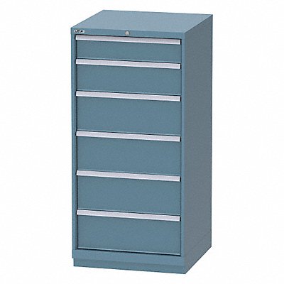 LISTA XSSC13500608FACB K3755 Modular Drawer Cabinet 60 H 6 Drwr Classic Blue