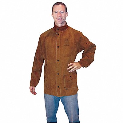 TILLMAN 38303X 3X 30Inimp Dk Brown Lth Jacket