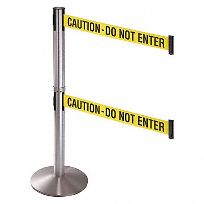 RETRACTA-BELT 330DSASSCAU Barrier Post Yellow with Black Text