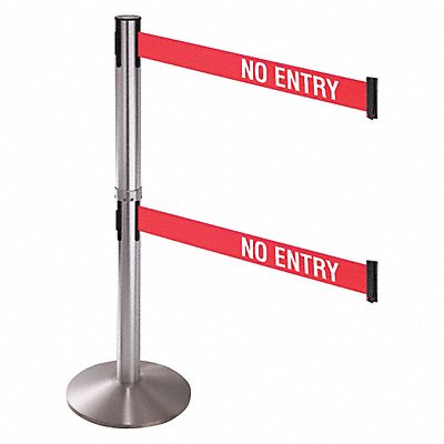 RETRACTA-BELT 330DSASSNE Barrier Post 3 in Belt W No Entry