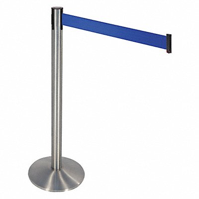 RETRACTA-BELT 330SASSBL Barrier Post Satin SS Grey 3 in Belt W