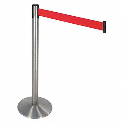 RETRACTA-BELT 330SSRD Barrier Post Red Belt 3in. Belt W w/Base
