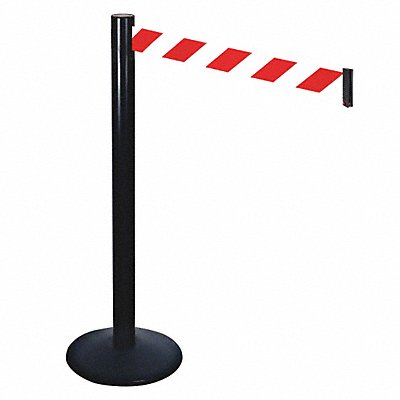 RETRACTA-BELT 331BARWD Barrier Post Red/White Belt Sloped