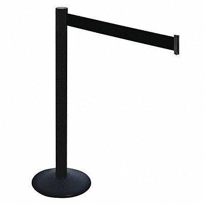 RETRACTA-BELT 331PSBBK Barrier Post 40 in H Black Belt
