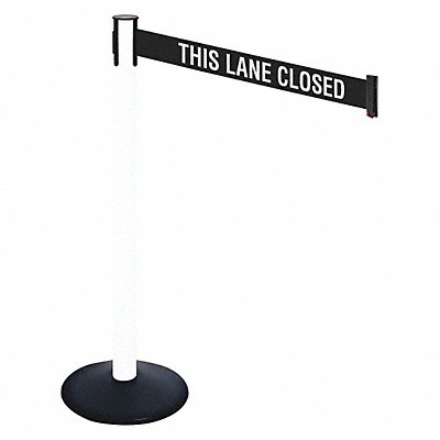 RETRACTA-BELT 331PWHTLC Barrier Post PVC Post 3 in Belt W