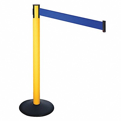 RETRACTA-BELT 331PYWBL Barrier Post Blue Belt 3 in Belt W